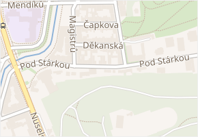 Děkanská v obci Praha 5 - mapa ulice