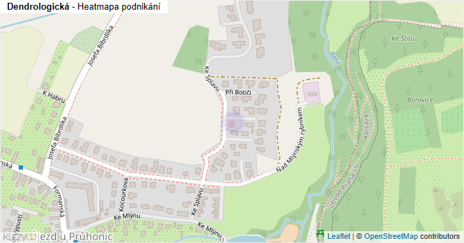 Dendrologická - mapa podnikání
