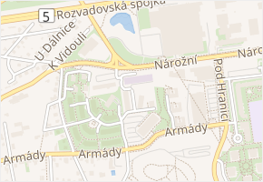 Dismanova v obci Praha - mapa ulice