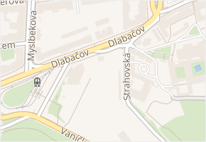 Dlabačov v obci Praha - mapa ulice