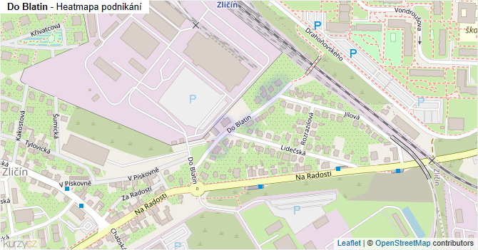 Do Blatin - mapa podnikání