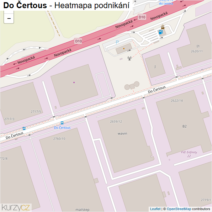 Mapa Do Čertous - Firmy v ulici.