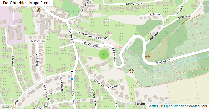 Do Chuchle - mapa firem