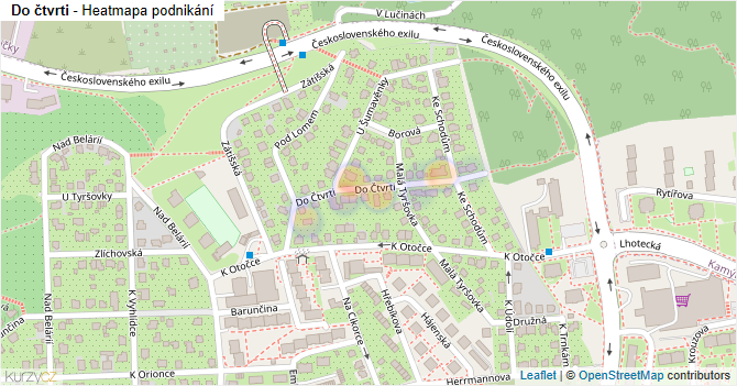 Do čtvrti - mapa podnikání