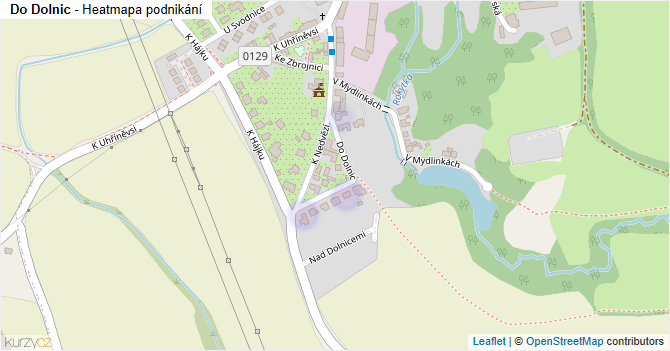 Do Dolnic - mapa podnikání