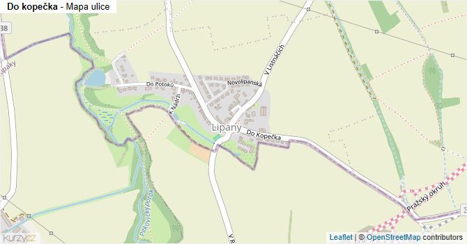 Do kopečka - mapa ulice