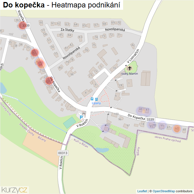 Mapa Do kopečka - Firmy v ulici.