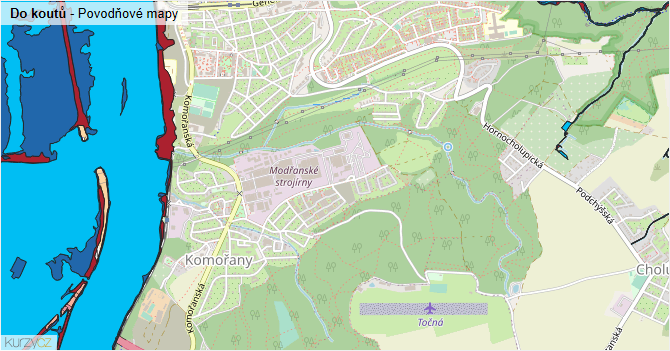 Do koutů - záplavové mapy stoleté vody