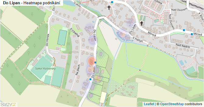 Do Lipan - mapa podnikání