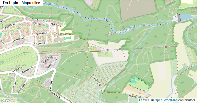 Do Lipin - mapa ulice