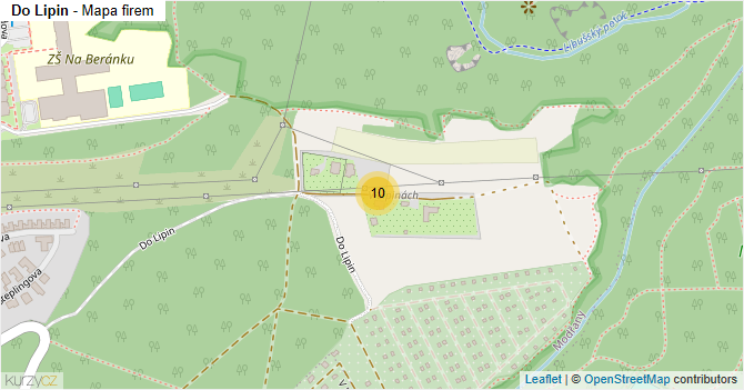 Do Lipin - mapa firem
