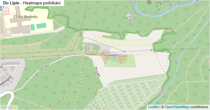 Do Lipin - mapa podnikání