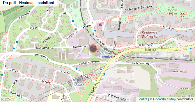 Do polí - mapa podnikání
