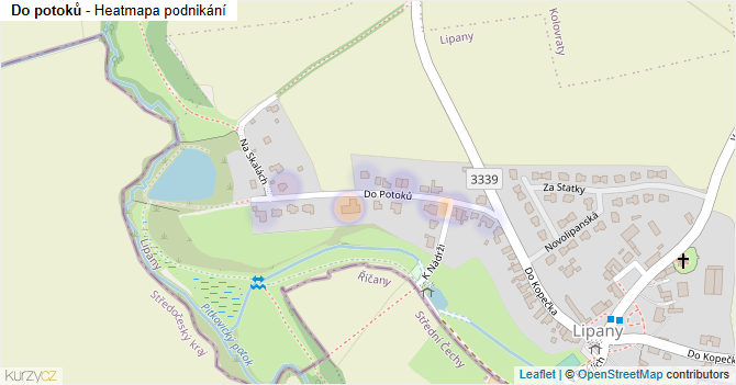 Do potoků - mapa podnikání