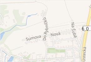 Do rybníčků v obci Praha - mapa ulice