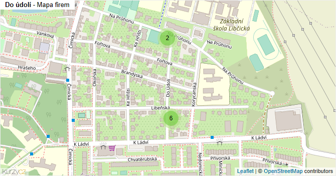 Do údolí - mapa firem