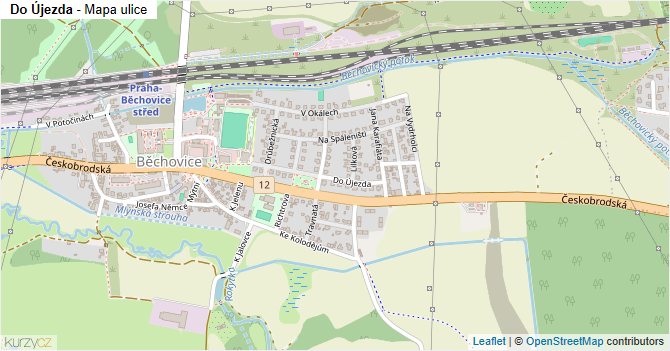 Do Újezda - mapa ulice
