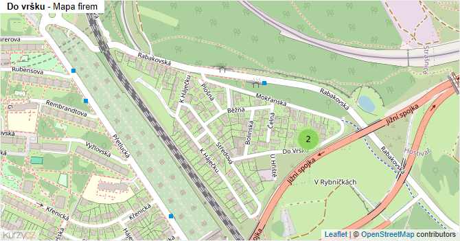 Do vršku - mapa firem