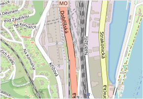 Dobříšská v obci Praha - mapa ulice