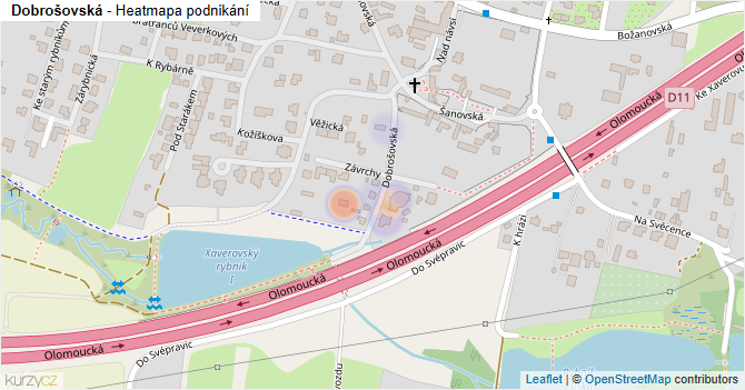 Dobrošovská - mapa podnikání
