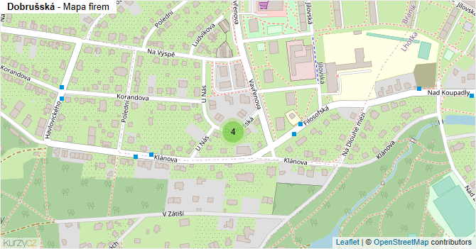 Dobrušská - mapa firem