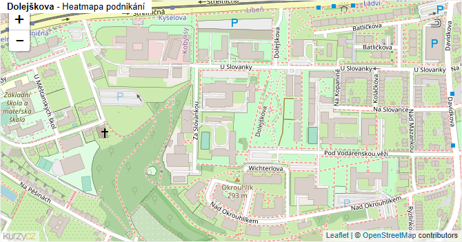 Dolejškova - mapa podnikání