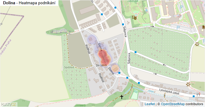 Dolina - mapa podnikání