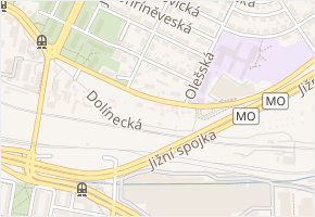 Dolínecká v obci Praha 2 - mapa ulice