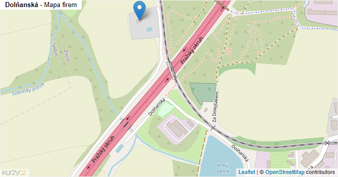 Dolňanská - mapa firem