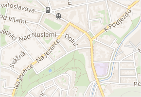 Dolní v obci Praha 5 - mapa ulice