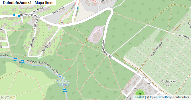 Dolnobřežanská - mapa firem