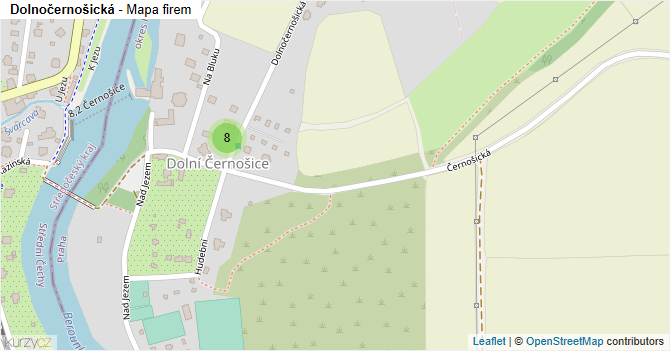 Dolnočernošická - mapa firem