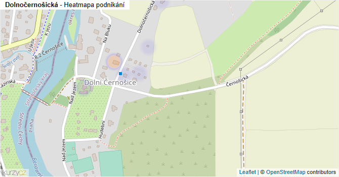 Dolnočernošická - mapa podnikání