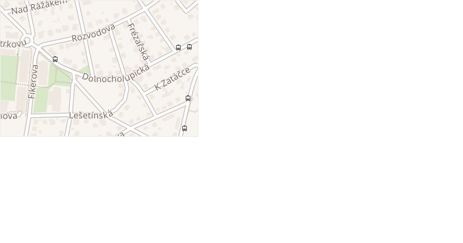 Dolnocholupická v obci Praha - mapa ulice