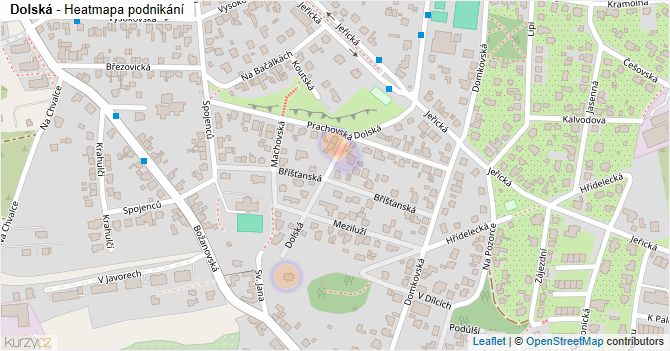 Dolská - mapa podnikání