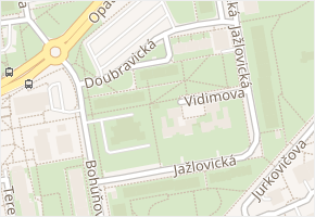 Doubravická v obci Praha - mapa ulice
