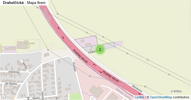 Drahelčická - mapa firem