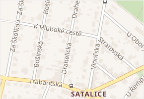 Drahelická v obci Praha - mapa ulice