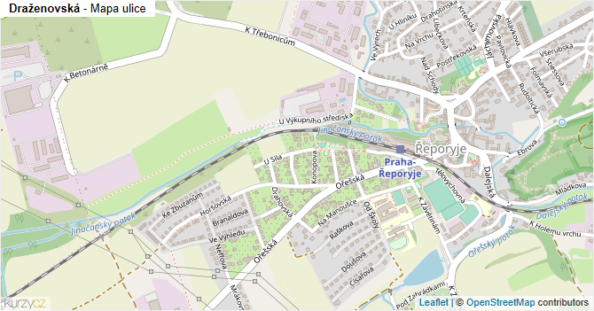Draženovská - mapa ulice