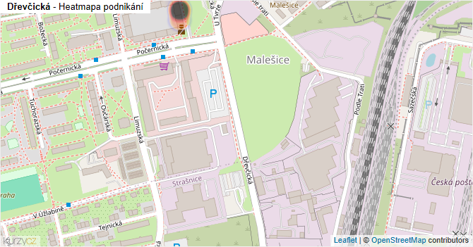 Dřevčická - mapa podnikání
