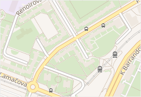 Dreyerova v obci Praha 3 - mapa ulice