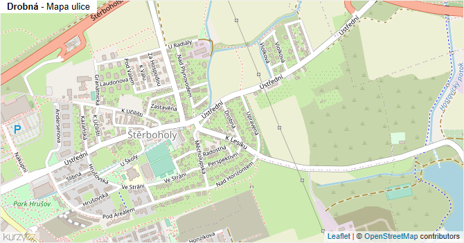 Drobná - mapa ulice