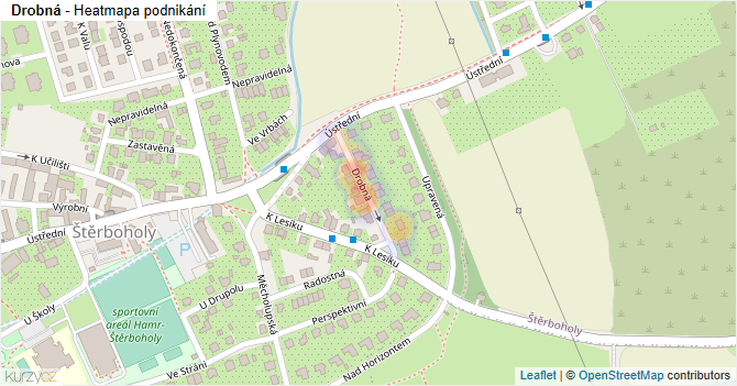 Drobná - mapa podnikání