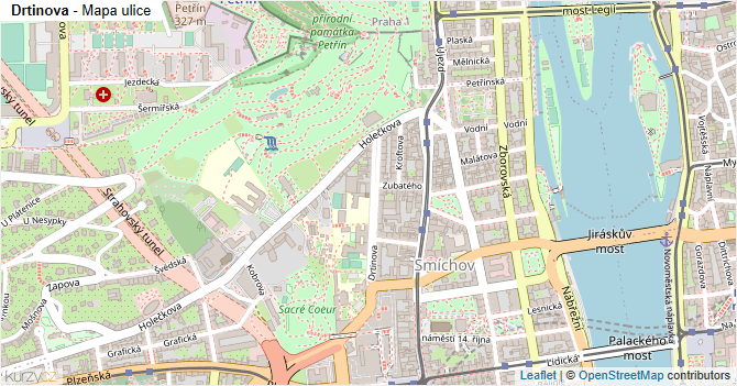 Drtinova - mapa ulice
