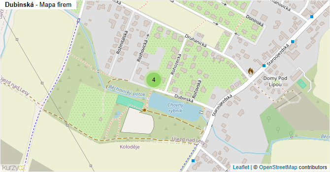 Dubinská - mapa firem