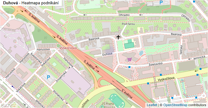 Duhová - mapa podnikání