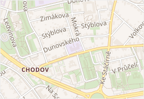 Dunovského v obci Praha 1 - mapa ulice