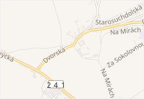 Dvorská v obci Praha - mapa ulice