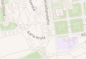 Eberlova v obci Praha - mapa ulice