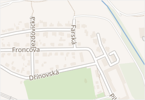 Farská v obci Praha - mapa ulice